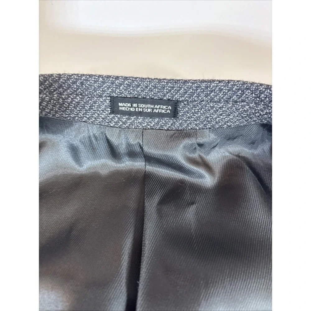 Stafford Essentials Men's Blazer Gray Birdseye‎ Size 42R 100% New Wool 3 Button